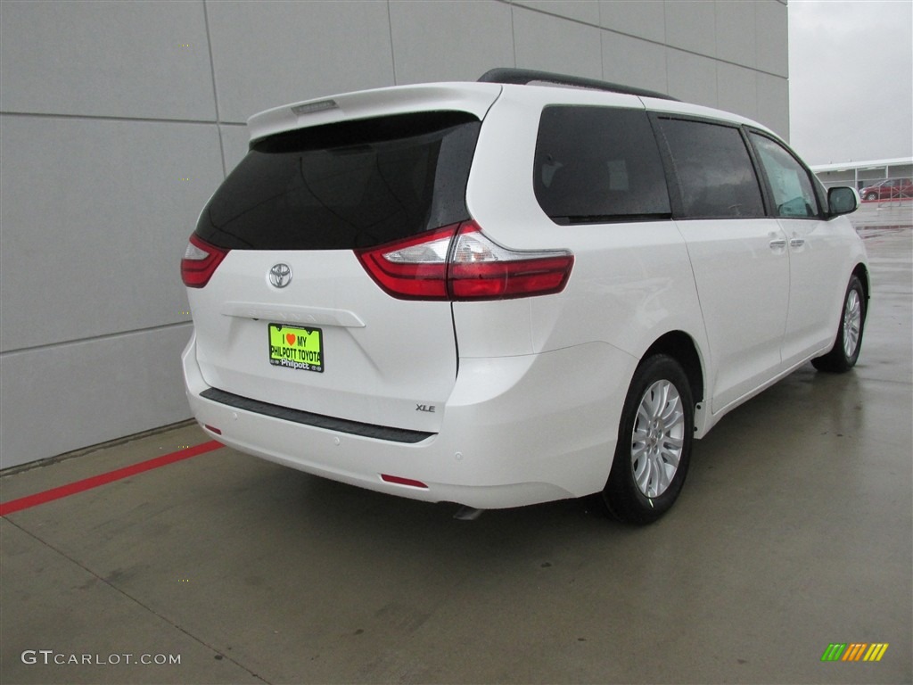 2016 Sienna XLE Premium - Blizzard Pearl / Ash photo #4