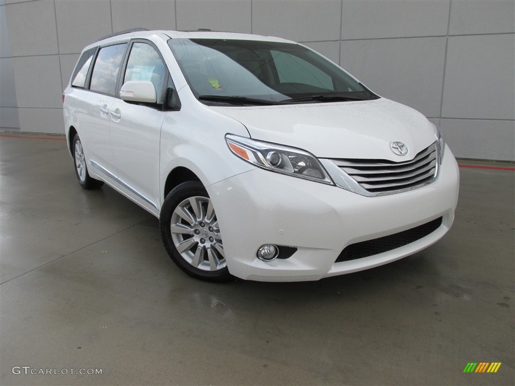 2016 Sienna Limited - Blizzard Pearl / Ash photo #1
