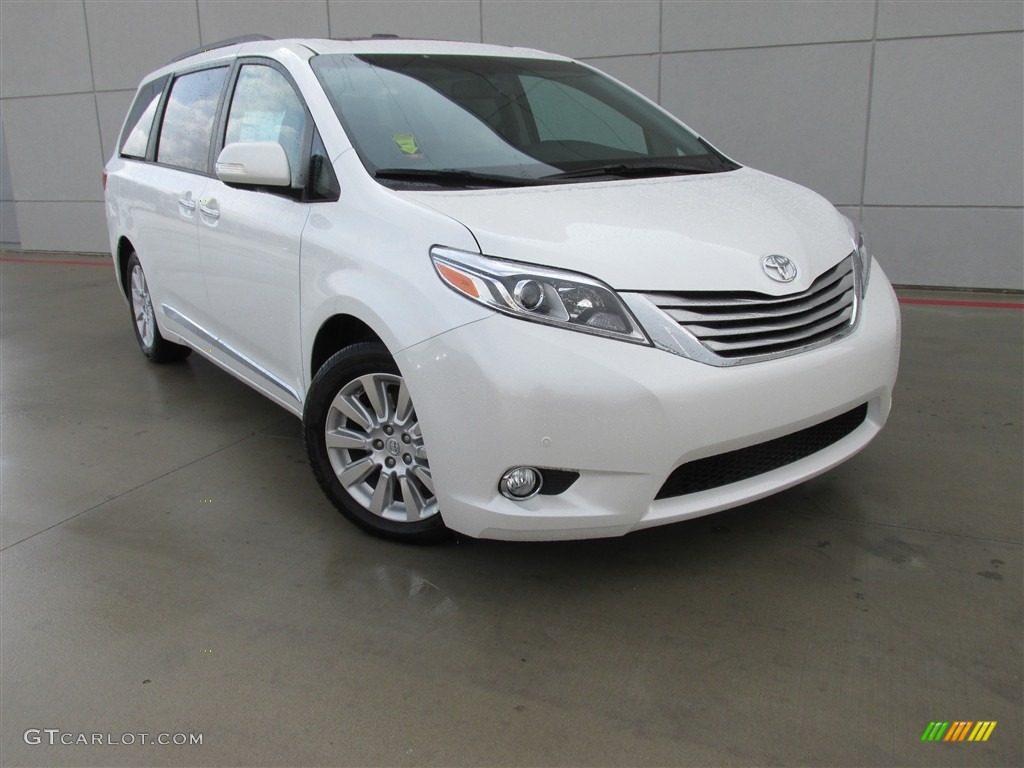 2016 Sienna Limited - Blizzard Pearl / Ash photo #2