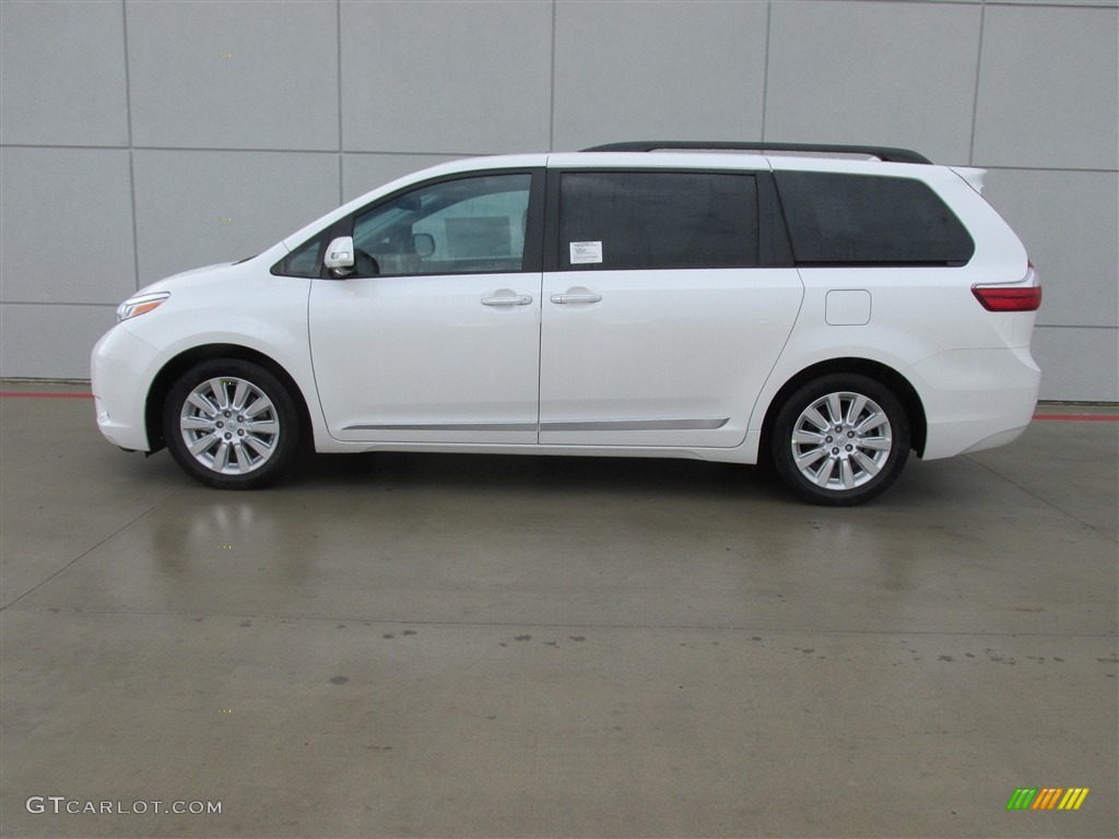 2016 Sienna Limited - Blizzard Pearl / Ash photo #6