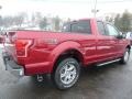 2016 Ruby Red Ford F150 Lariat SuperCab 4x4  photo #2