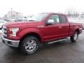 2016 Ruby Red Ford F150 Lariat SuperCab 4x4  photo #4