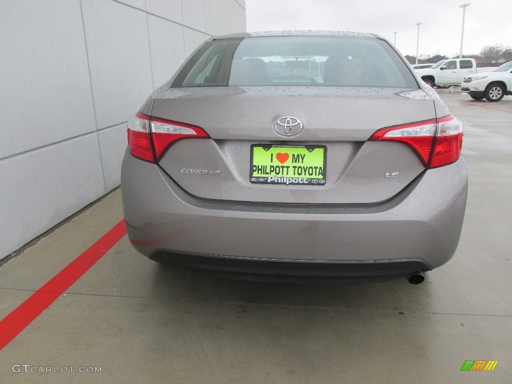 2016 Corolla LE Plus - Brown Sugar Metallic / Amber photo #5