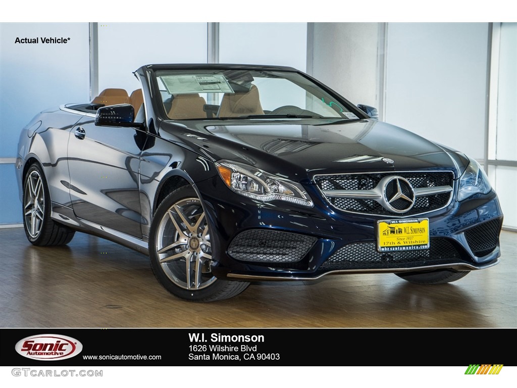 2016 E 400 Cabriolet - Lunar Blue Metallic / Natural Beige/Black photo #1