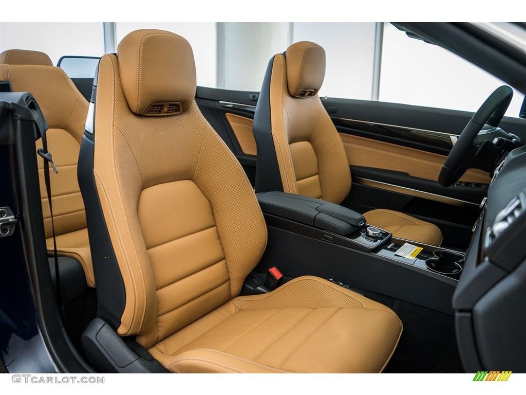 Natural Beige/Black Interior 2016 Mercedes-Benz E 400 Cabriolet Photo #110817843