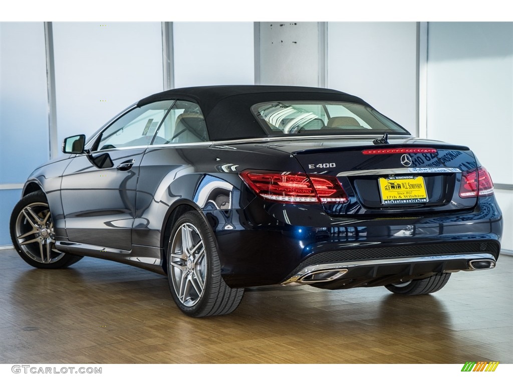2016 E 400 Cabriolet - Lunar Blue Metallic / Natural Beige/Black photo #3