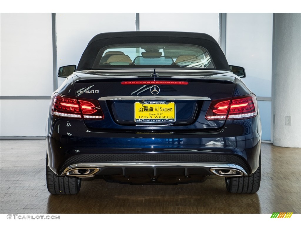 2016 E 400 Cabriolet - Lunar Blue Metallic / Natural Beige/Black photo #4