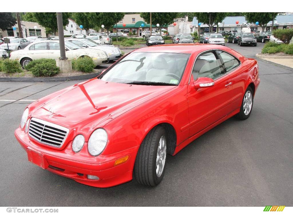 2000 CLK 320 Coupe - Magma Red / Ash photo #1
