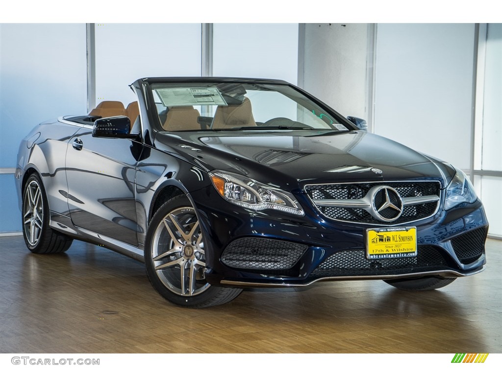 2016 E 400 Cabriolet - Lunar Blue Metallic / Natural Beige/Black photo #11