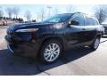 2016 Brilliant Black Crystal Pearl Jeep Cherokee Limited  photo #1