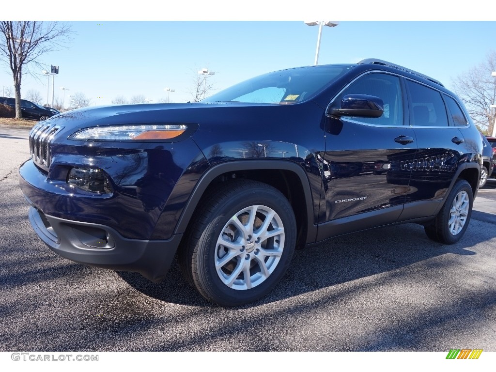 2016 Cherokee Latitude - True Blue Pearl / Black photo #1