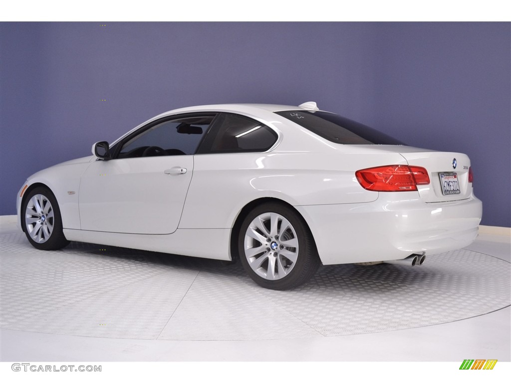 2013 3 Series 328i Coupe - Mineral White Metallic / Coral Red/Black photo #5