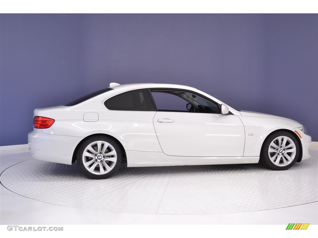 2013 3 Series 328i Coupe - Mineral White Metallic / Coral Red/Black photo #8