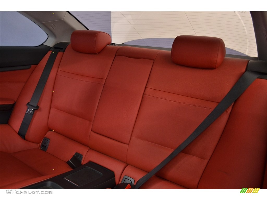 2013 3 Series 328i Coupe - Mineral White Metallic / Coral Red/Black photo #16