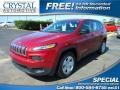 Deep Cherry Red Crystal Pearl 2014 Jeep Cherokee Sport