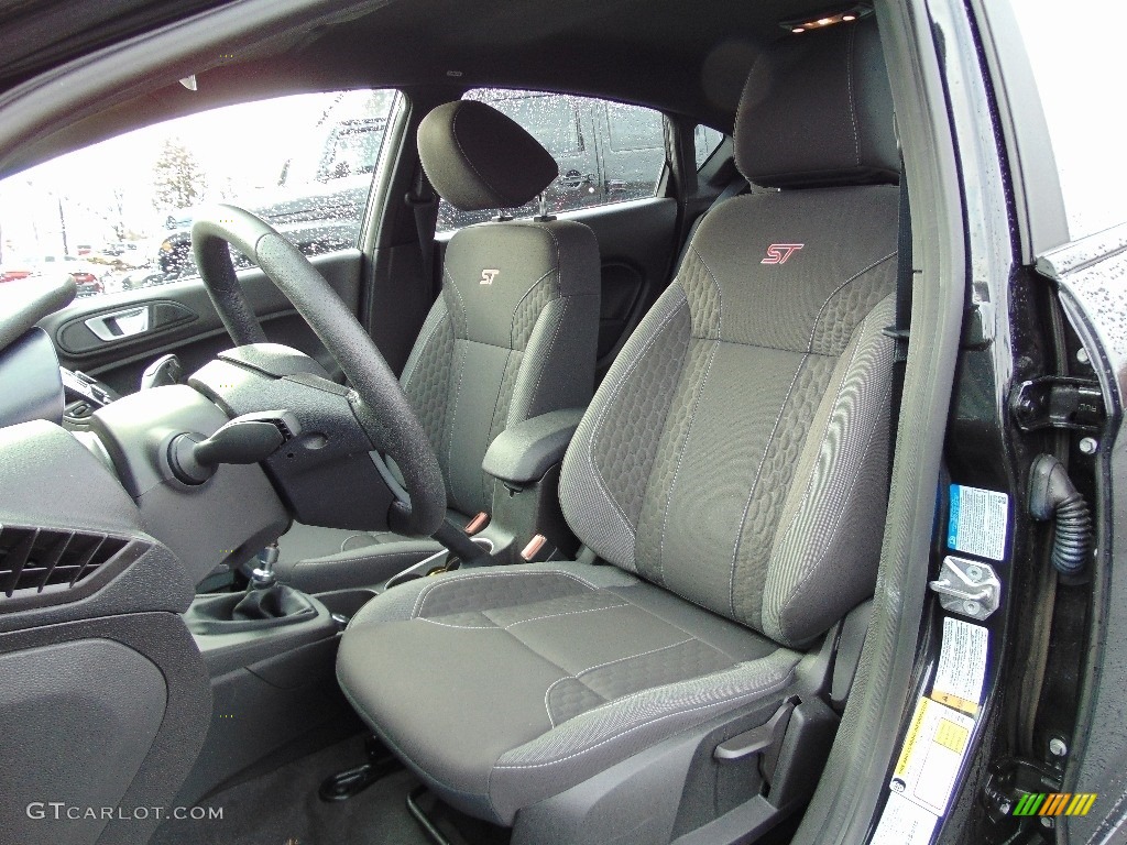 ST Charcoal Black Interior 2015 Ford Fiesta ST Hatchback Photo #110822682