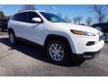 2016 Bright White Jeep Cherokee Latitude  photo #4