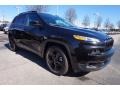 2016 Brilliant Black Crystal Pearl Jeep Cherokee Latitude  photo #4