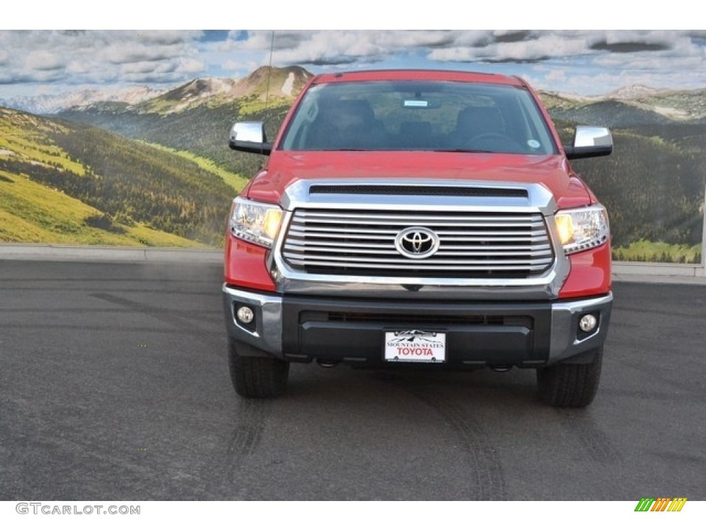 2016 Tundra Limited CrewMax 4x4 - Radiant Red / Black photo #2