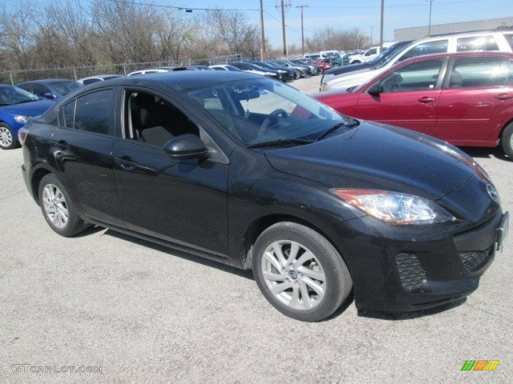 Black Mica 2013 Mazda MAZDA3 i Touring 4 Door Exterior Photo #110828168