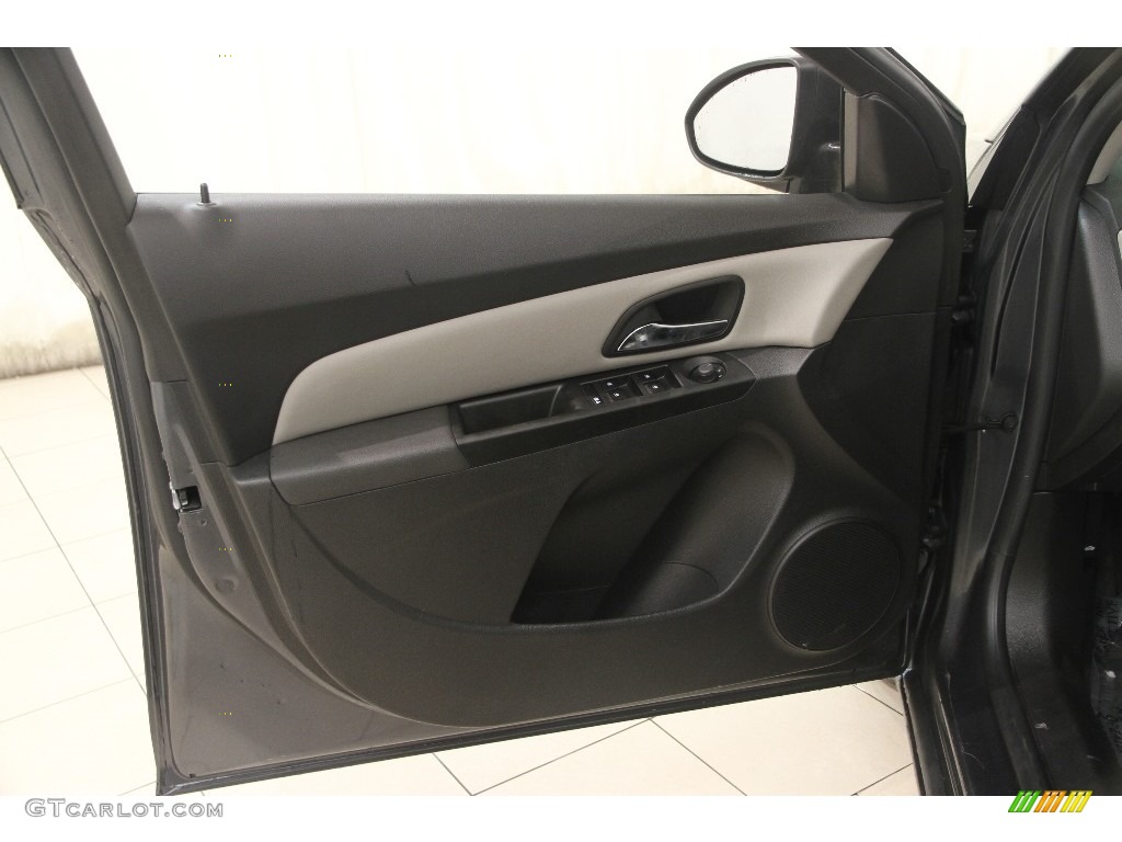 2013 Chevrolet Cruze LS Jet Black/Medium Titanium Door Panel Photo #110828559