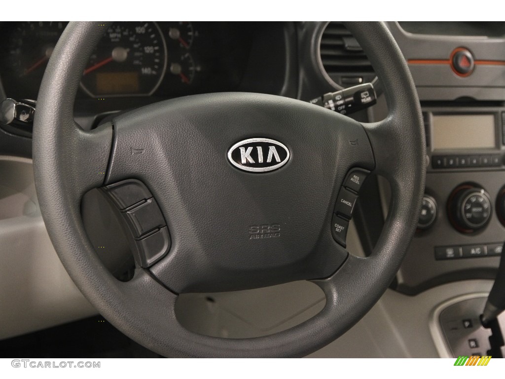 2009 Kia Rondo LX Gray Steering Wheel Photo #110830311