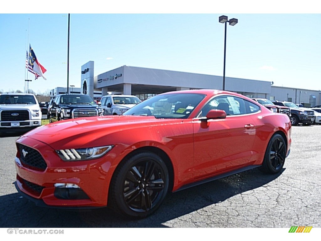 2016 Mustang EcoBoost Coupe - Race Red / Ebony photo #3