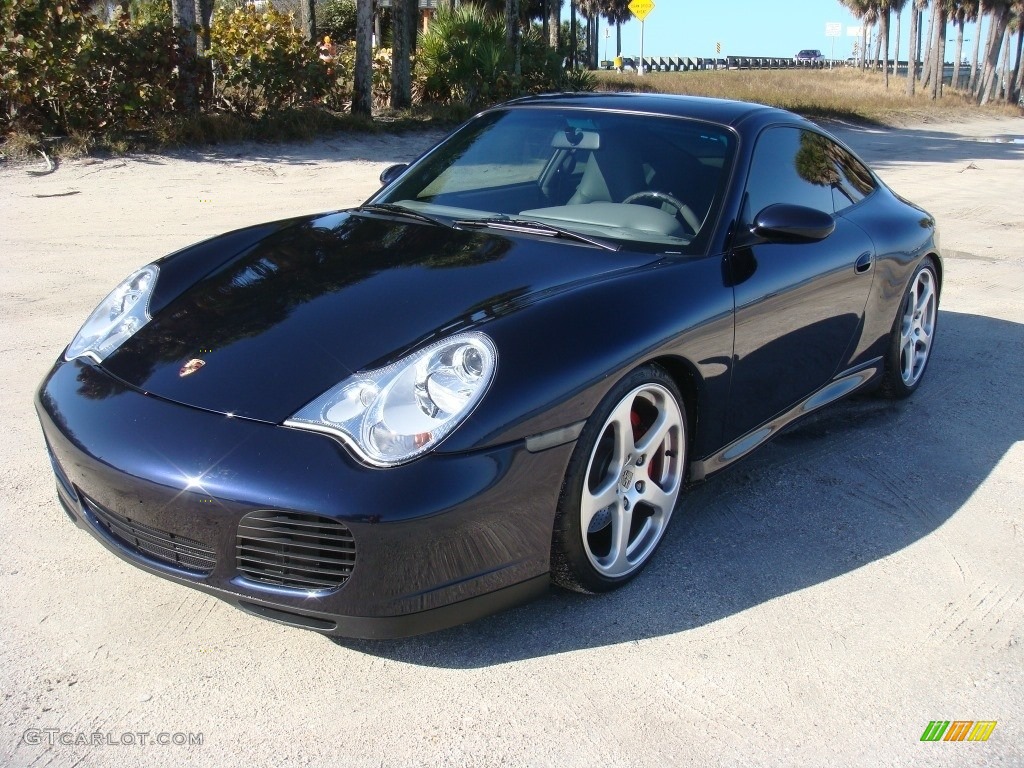 2003 911 Carrera 4S Coupe - Lapis Blue Metallic / Graphite Grey photo #3