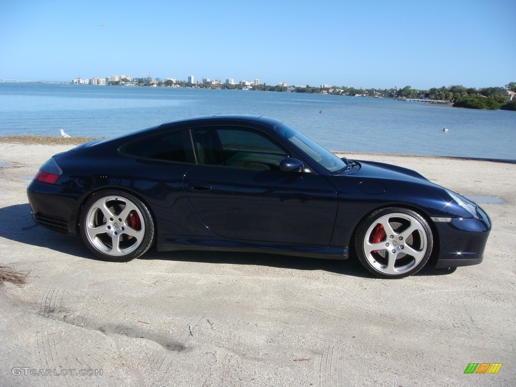 2003 911 Carrera 4S Coupe - Lapis Blue Metallic / Graphite Grey photo #8