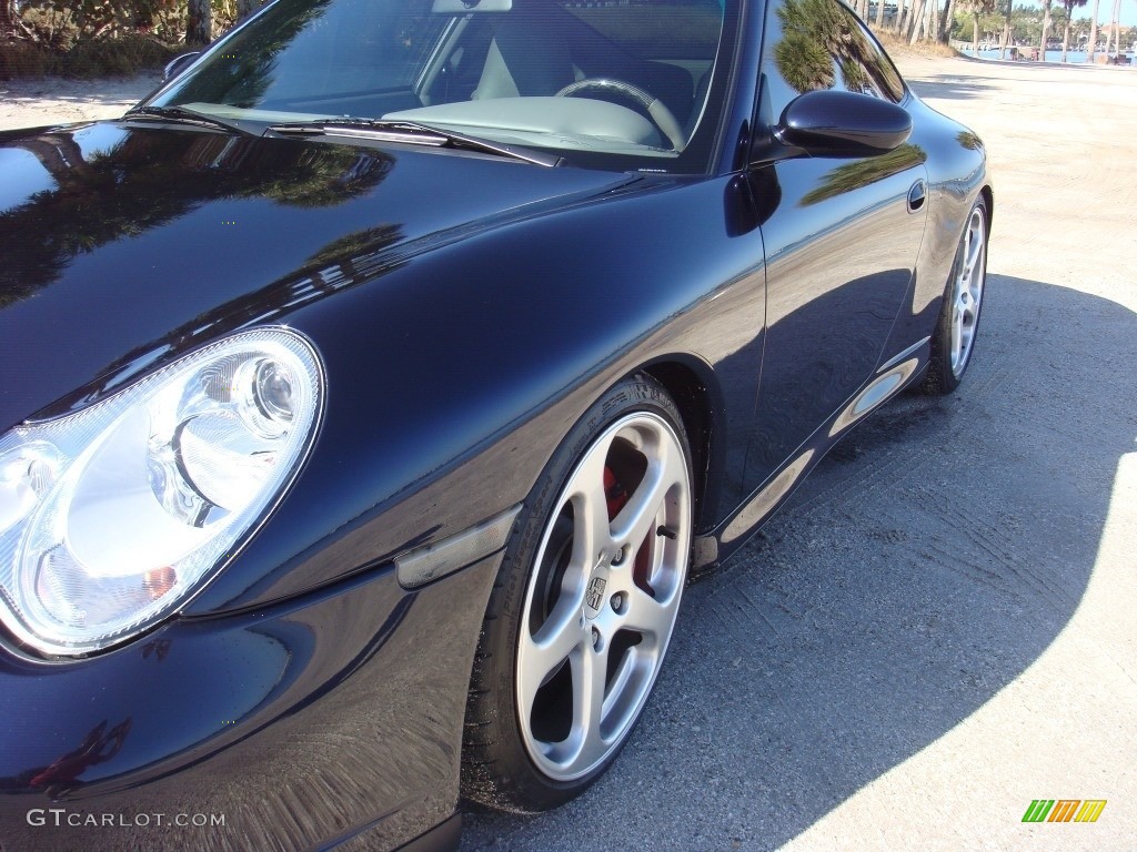2003 911 Carrera 4S Coupe - Lapis Blue Metallic / Graphite Grey photo #10