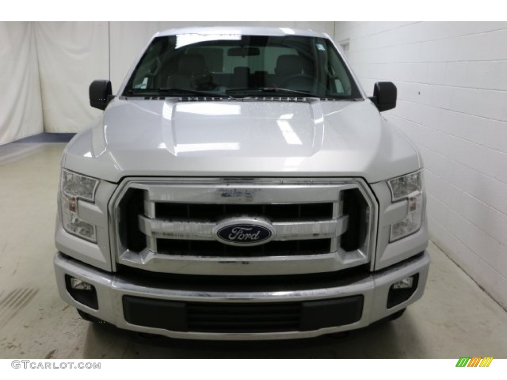 2016 F150 XLT SuperCab 4x4 - Ingot Silver / Medium Earth Gray photo #2