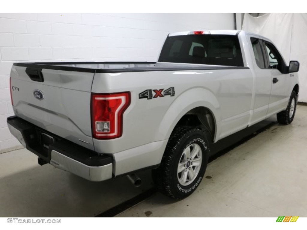 2016 F150 XLT SuperCab 4x4 - Ingot Silver / Medium Earth Gray photo #4