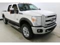 2016 Oxford White Ford F250 Super Duty Lariat Crew Cab 4x4  photo #3