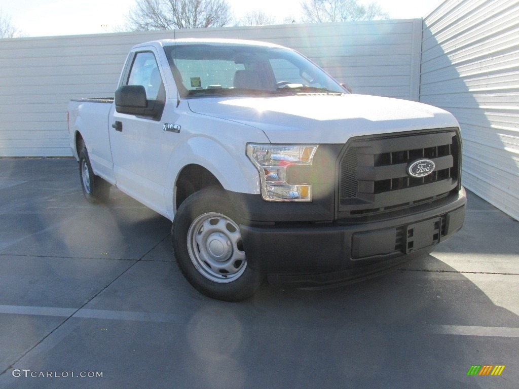 2016 F150 XL Regular Cab - Oxford White / Medium Earth Gray photo #1