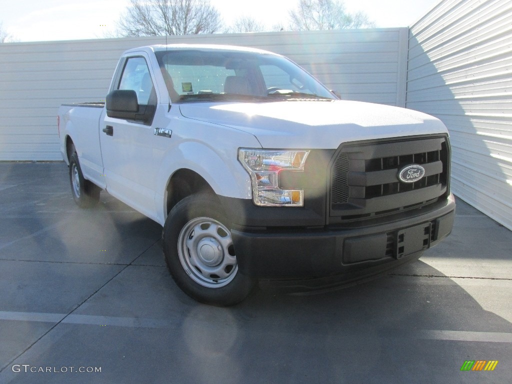 2016 F150 XL Regular Cab - Oxford White / Medium Earth Gray photo #2