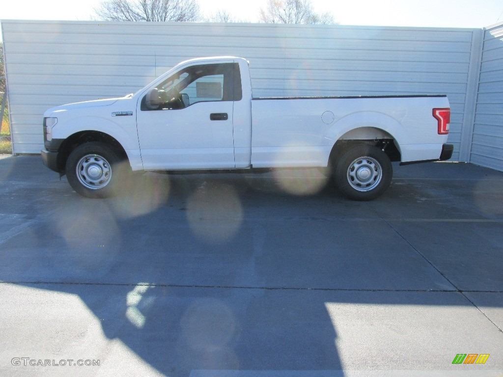2016 F150 XL Regular Cab - Oxford White / Medium Earth Gray photo #7