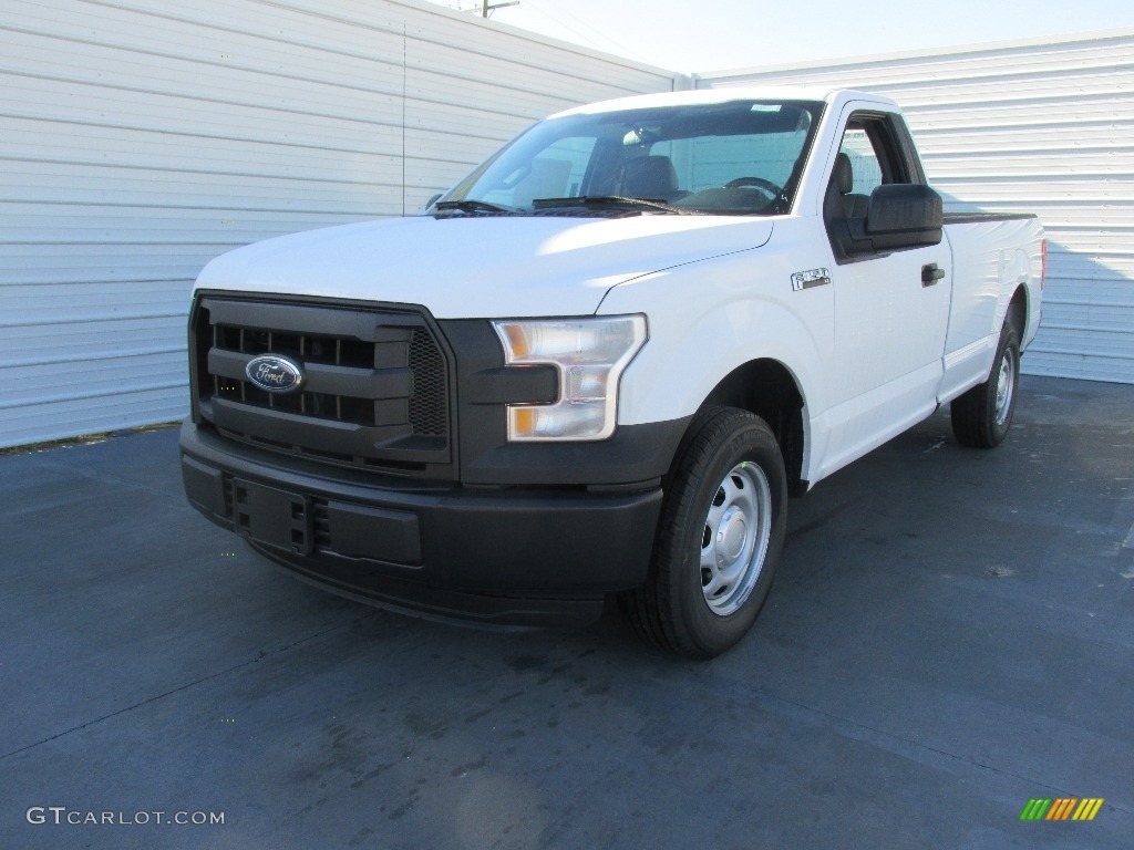 2016 F150 XL Regular Cab - Oxford White / Medium Earth Gray photo #8