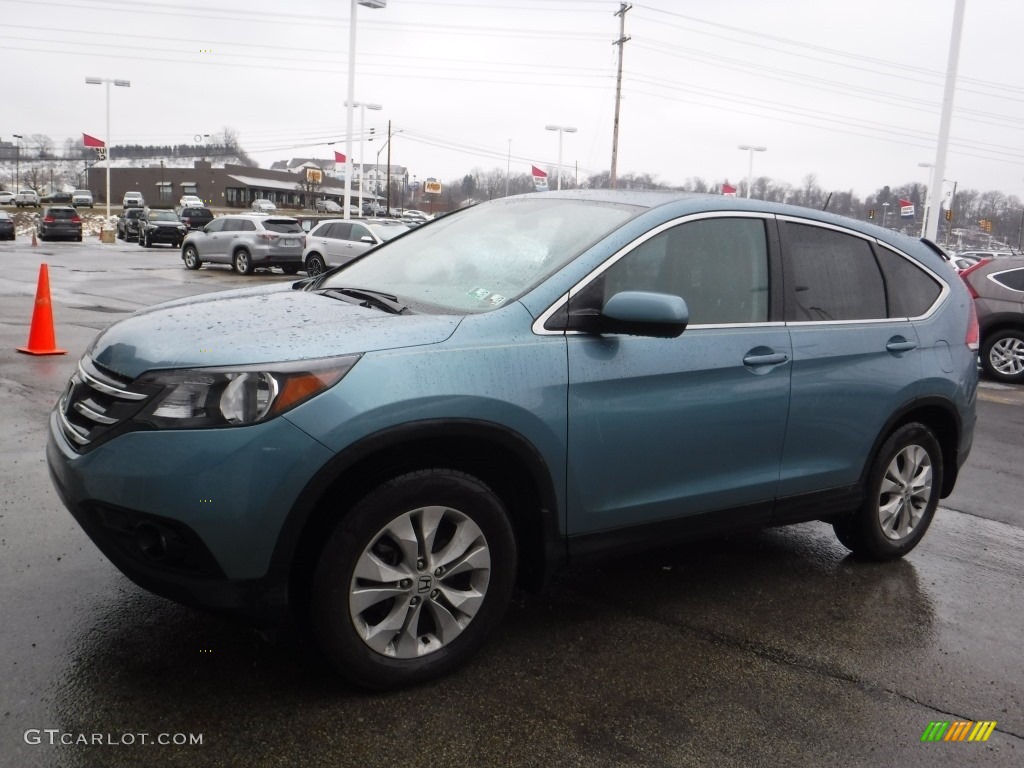 2014 CR-V EX AWD - Mountain Air Metallic / Beige photo #5