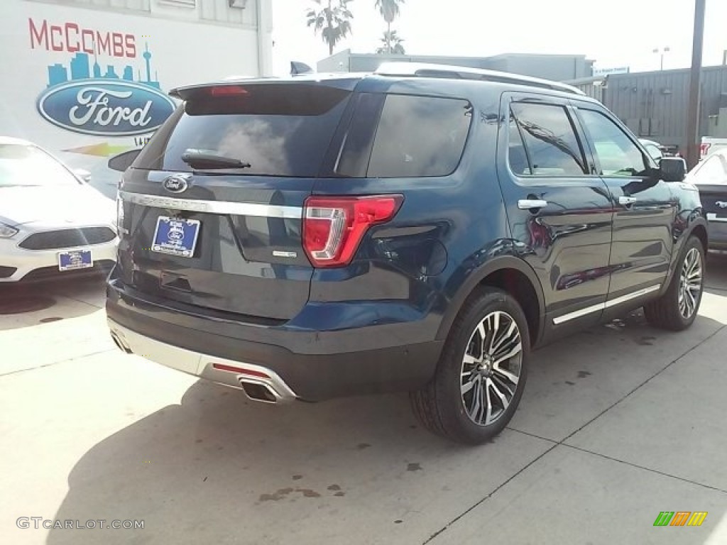 2016 Explorer Platinum 4WD - Blue Jeans Metallic / Platinum Medium Soft Ceramic Nirvana Leather photo #12