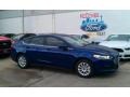 2016 Deep Impact Blue Metallic Ford Fusion S  photo #1