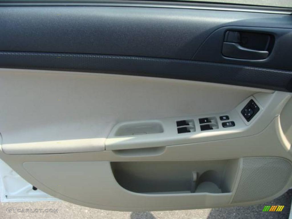 2008 Lancer DE - Wicked White / Beige photo #8