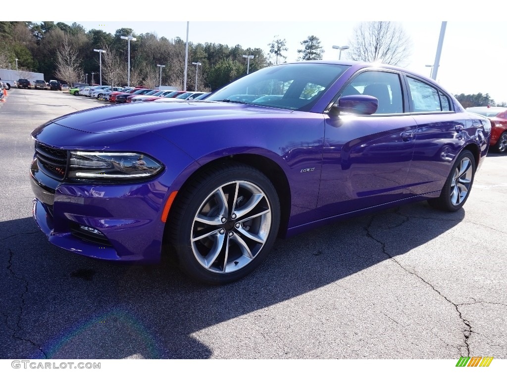 2016 Charger R/T - Plum Crazy Pearl / Black photo #1
