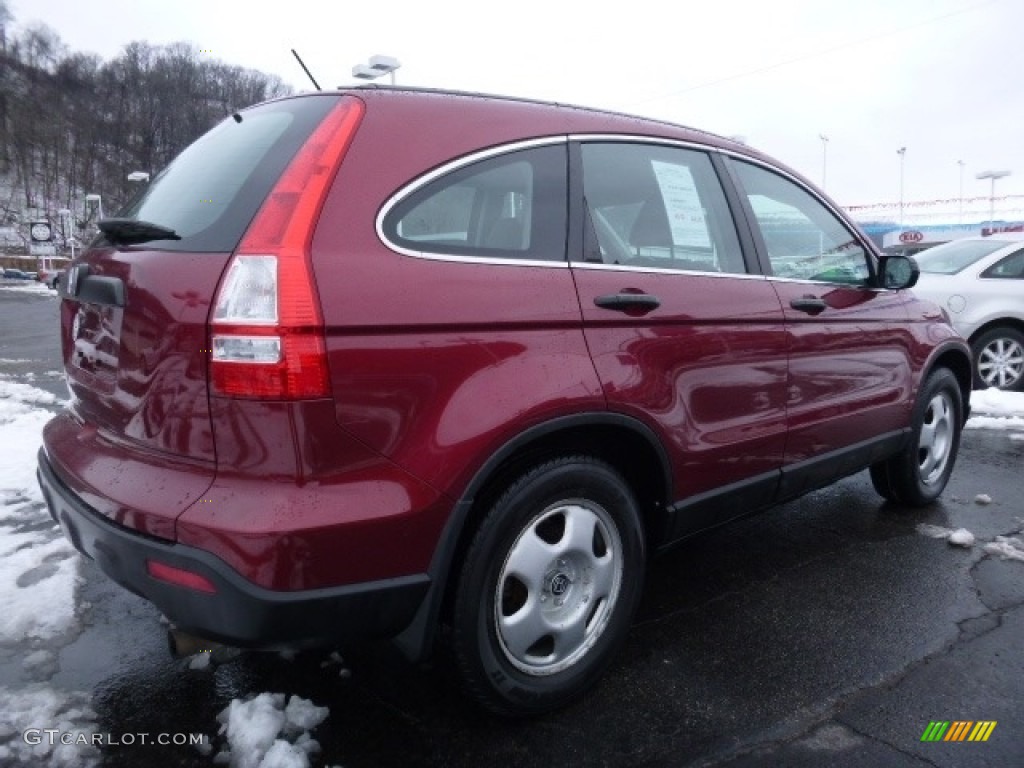 2008 CR-V LX 4WD - Tango Red Pearl / Gray photo #4