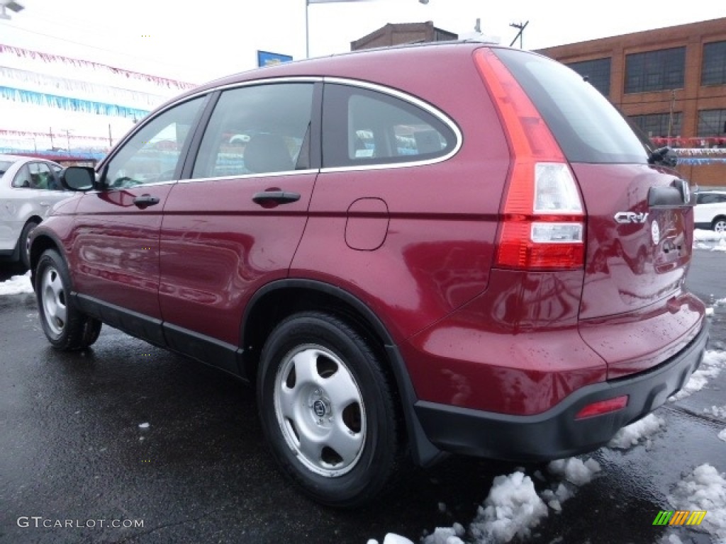 2008 CR-V LX 4WD - Tango Red Pearl / Gray photo #7