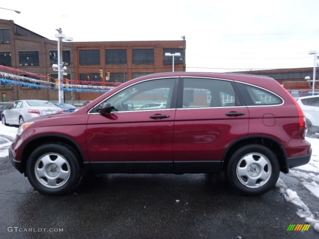 2008 CR-V LX 4WD - Tango Red Pearl / Gray photo #8