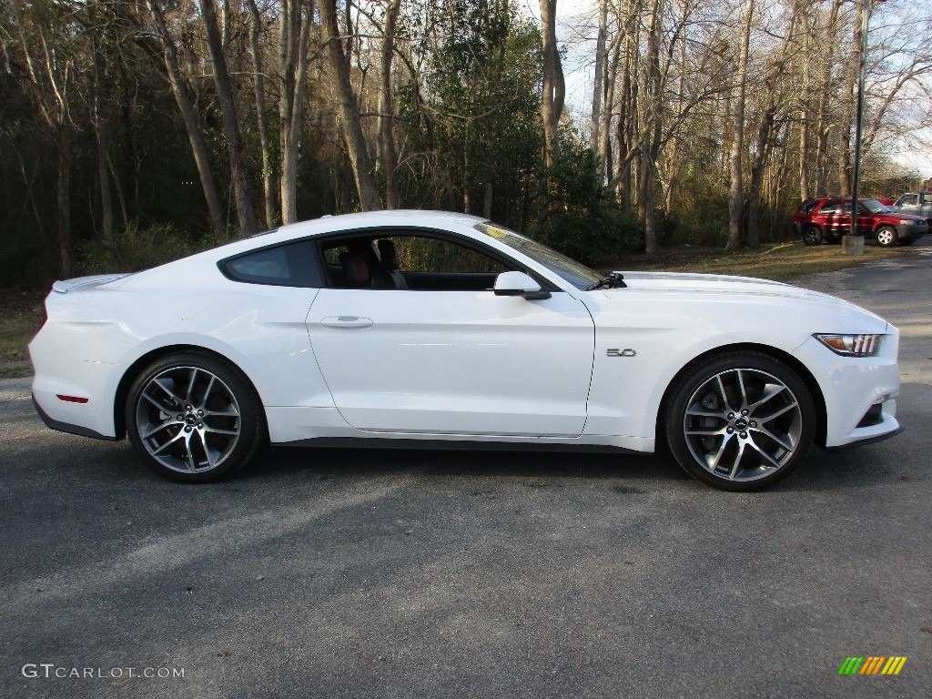 2016 Mustang GT Premium Coupe - Oxford White / Dark Saddle photo #2