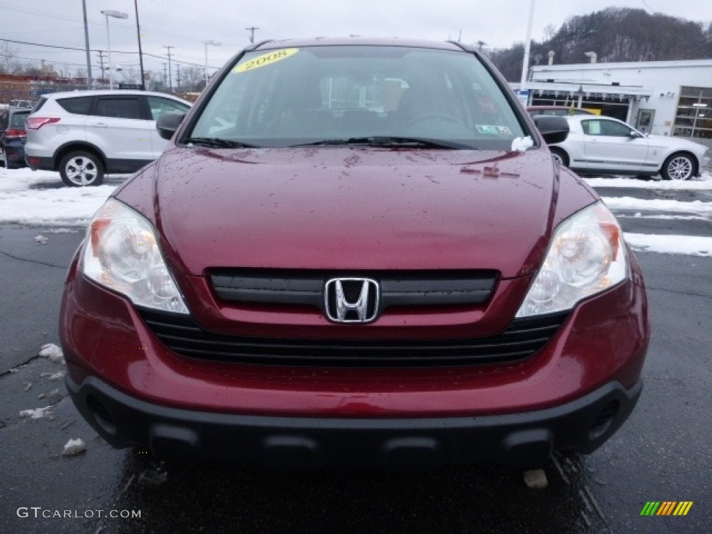 2008 CR-V LX 4WD - Tango Red Pearl / Gray photo #10