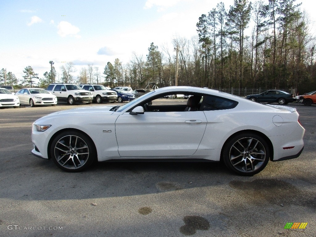 2016 Mustang GT Premium Coupe - Oxford White / Dark Saddle photo #6