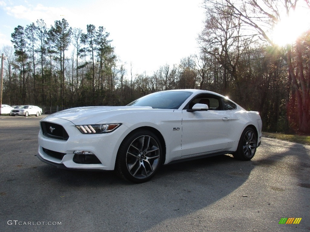 2016 Mustang GT Premium Coupe - Oxford White / Dark Saddle photo #7