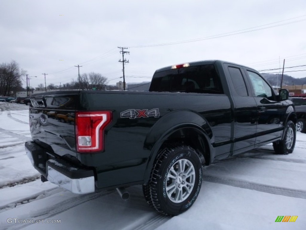 2016 F150 Lariat SuperCab 4x4 - Green Gem / Medium Light Camel photo #2